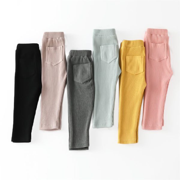 Solid color fleece-lined and thickened leggings