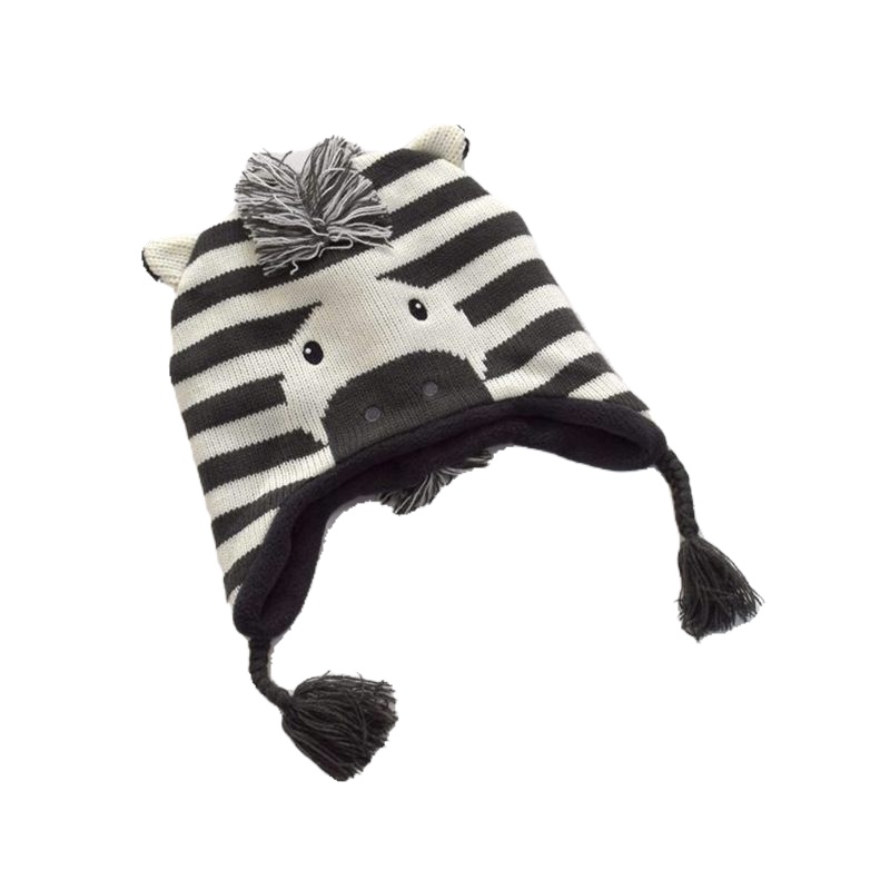 Plush knitted winter hat - Image 2